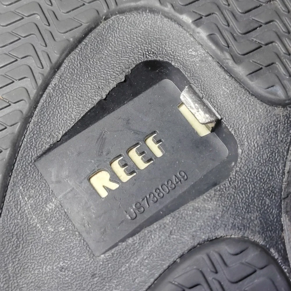 Vintage Reef Men's Fanning Thong Flip Flop Bottle Opener Sandals Floral 12?‎ 04